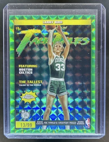 2025 Topps Chrome Larry Bird Refractors Green Geometric (RAW)