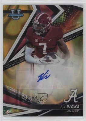 2022-23 Bowman U Best of Gold Lava Refractor 8/75 Eli Ricks #BA-ER Auto 13px