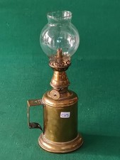 ANTICA LAMPADA FRANCESE DA TAVOLO A PETROLIO LAMPE FEUTRÉE OLYMPE OTTONE. CV8