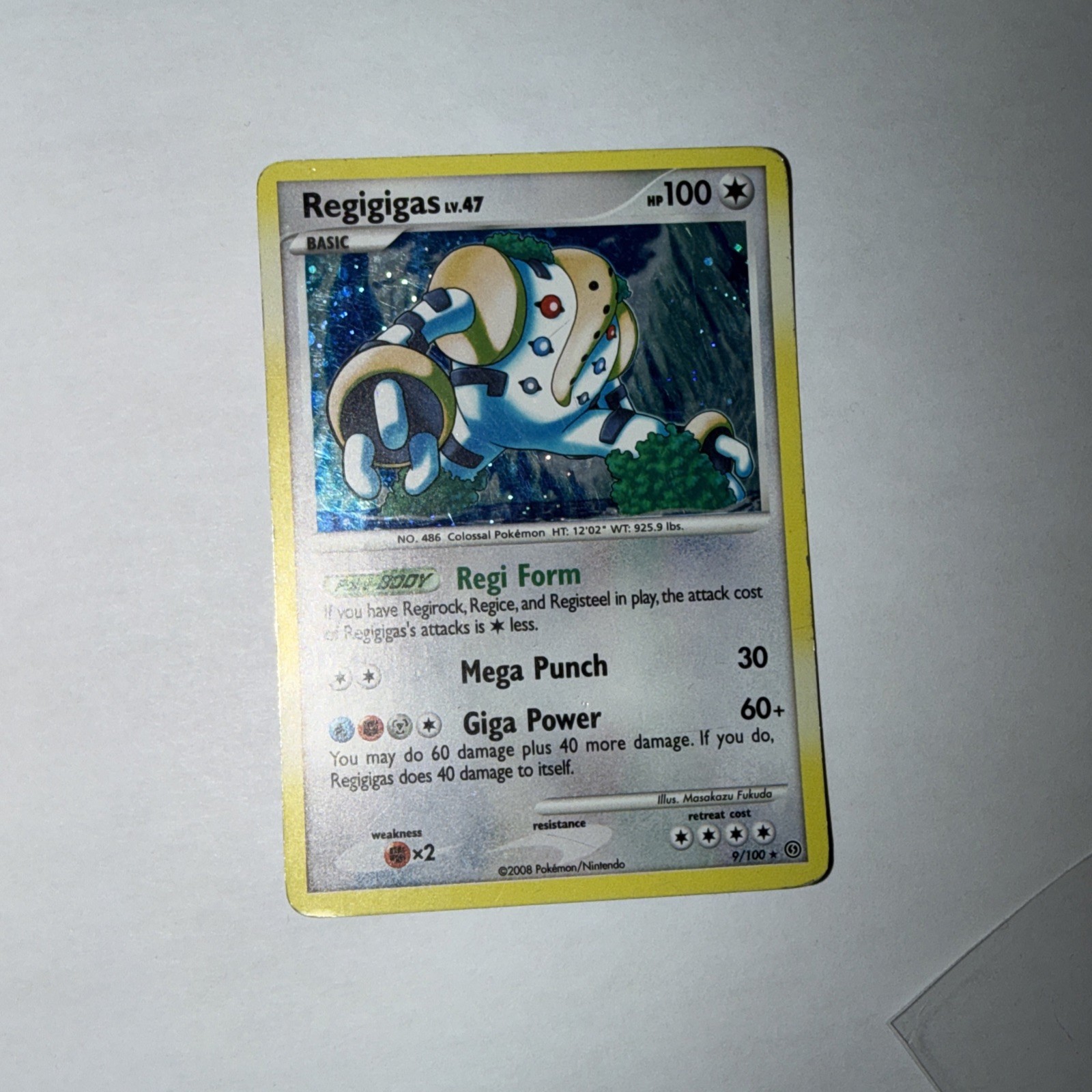 Pokémon REGIGIGAS 9/100 Holo Rare Stormfront - Played 🍒