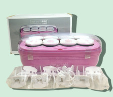 8 Jumbo Flocked Hot Rollers Curlers Mega Volume  Waves Infiniti Pro Conair pink