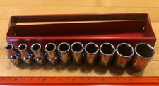 Used Craftsman 6 Point 14 Drive 10 Piece Sae Socket Set -g- Series Usa