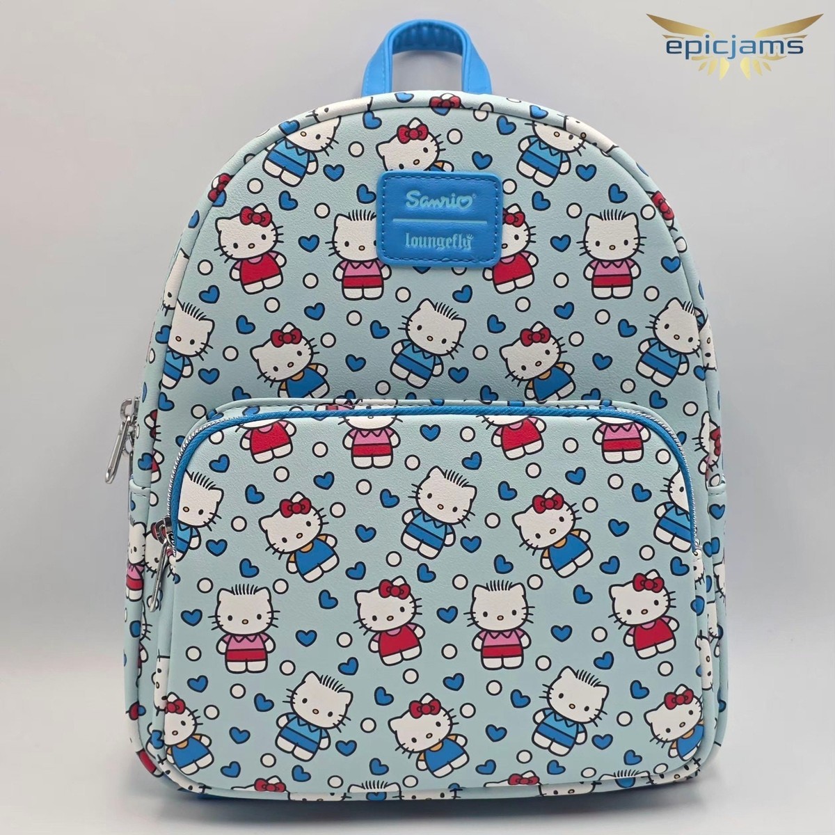 Loungefly Hello Kitty And Dear Daniel Allover Print Blue  display picture 2