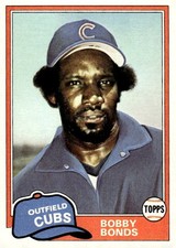 1981 Topps #740 Bobby Bonds Chicago Cubs