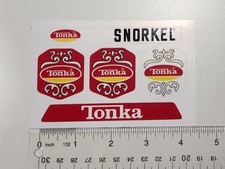 Pegatinas de camión de bomberos Tonka para camión bombeo Tonka 1974