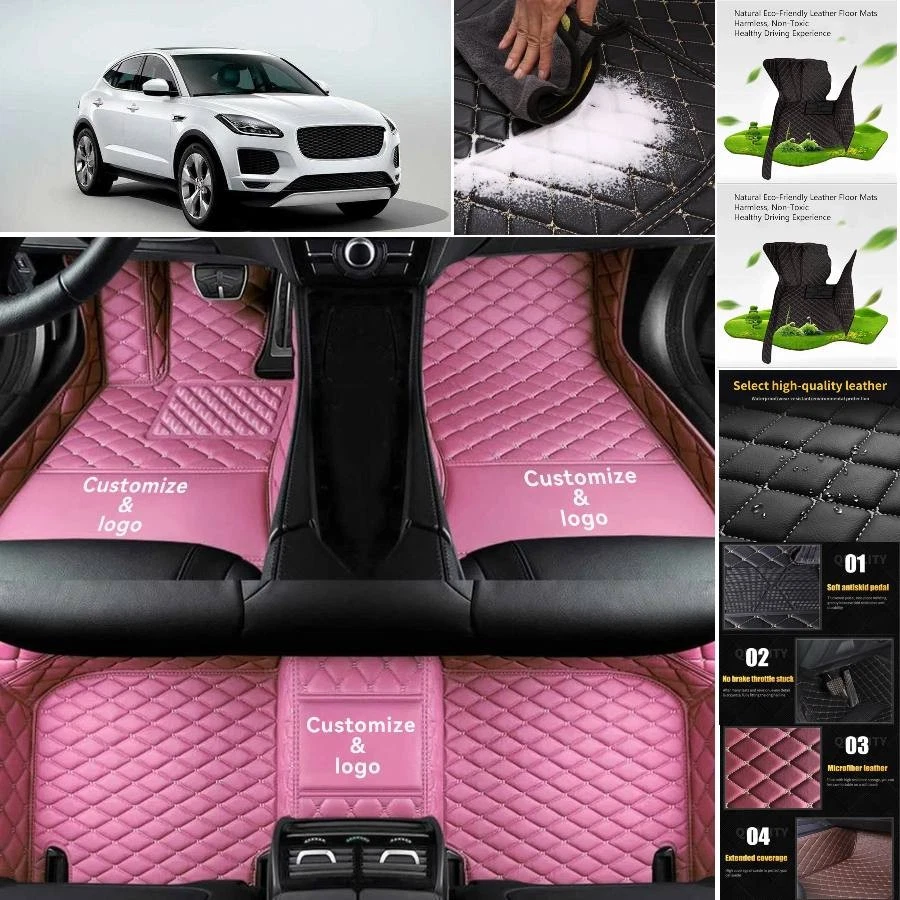 For Jaguar F-Pace Car Floor Mats Luxury Waterproof Carpets Liners Interior Auto - Изображение 4 из 4