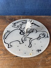 Plateau à fromage en verre et Étain Design Par Yves Blayo