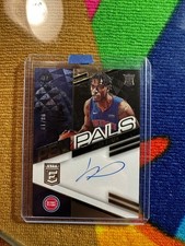 2022-23 Panini Elite Jalen Duren Gold /10 On Card Auto Rookie Pen Pals Rare SSP