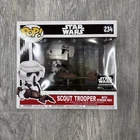 Funko Pop Star Wars Scout Trooper with Speeder Bike Smugglers Bounty Exclusive