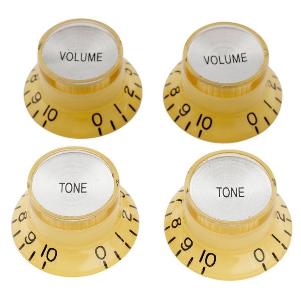 Musiclily Pro Cream Metric Guitar 2 Volume 2 Tone Knobs For Epiphone Les Paul Sg-image
