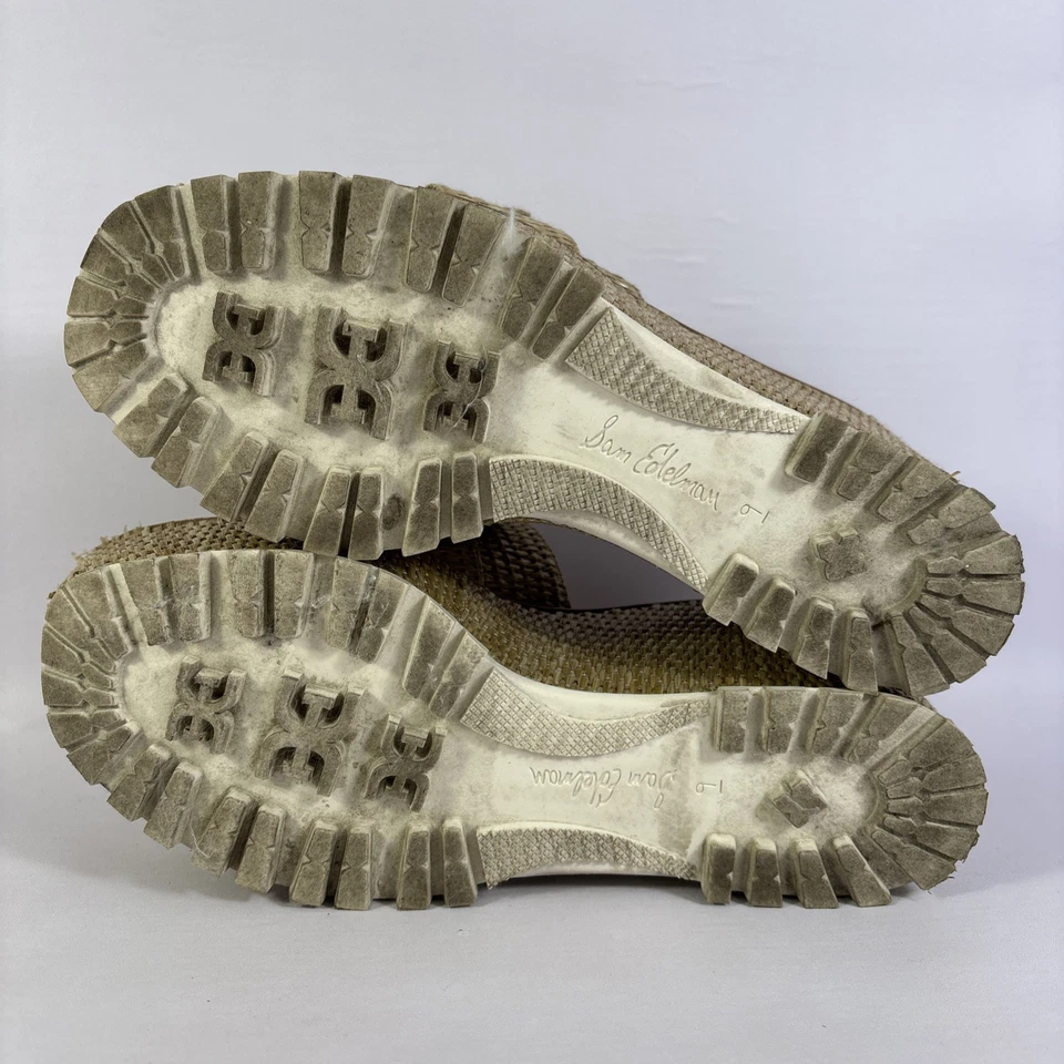 Sam Edelman Natural Raffia Women's Size 9M Livi Buckle Platform Sandals - Image 4 of 4