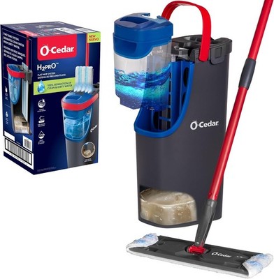 Flat Mop System | Quick Cleaning Tool | Clean with H2prO, Red