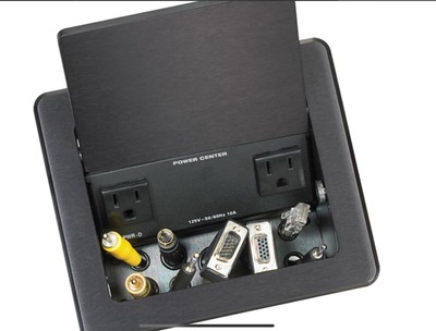 Crestron FT-PWR-D-B Flip Top Power Center 6502280