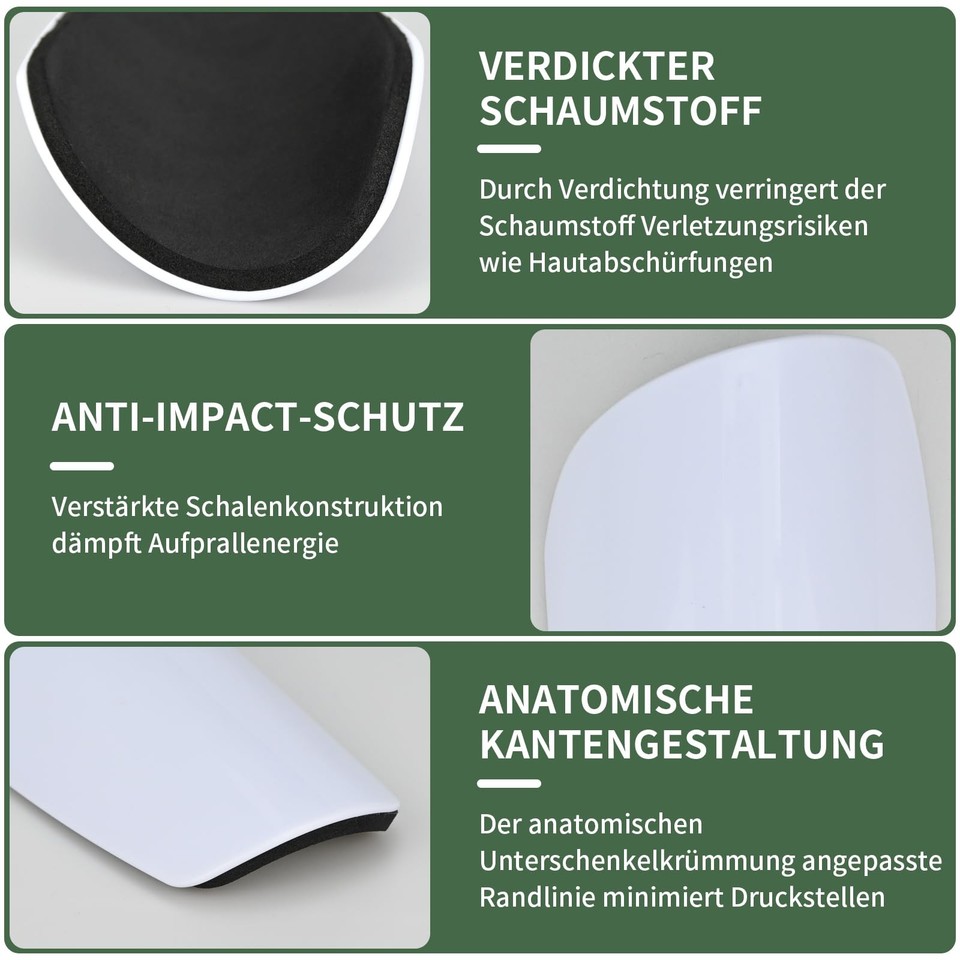 Fußball Schienbeinschoner Set Für Kinder - 2 Sets Mit Socken Für 3-5 Jahre