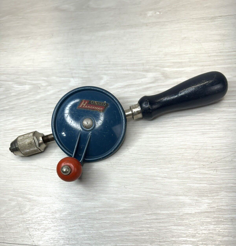 Trapano a mano vintage Stanley Handyman Eggbeater H1214 made in USA - Foto 1 di 10