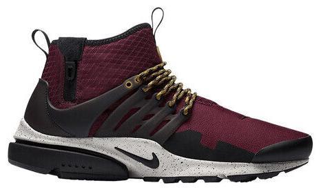 Nike Air Presto Mid‎ Utility Sneakers Burgundy Gray Men’s Size 8.5 Nike Air Presto Utility Mid Bordeaux for Sale | Authenticity  main image 3