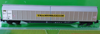 Arnold HN6638 Transwaggon Schiebewandwagen Habbiins, Silber, Ep. Vi, Spur N Neu