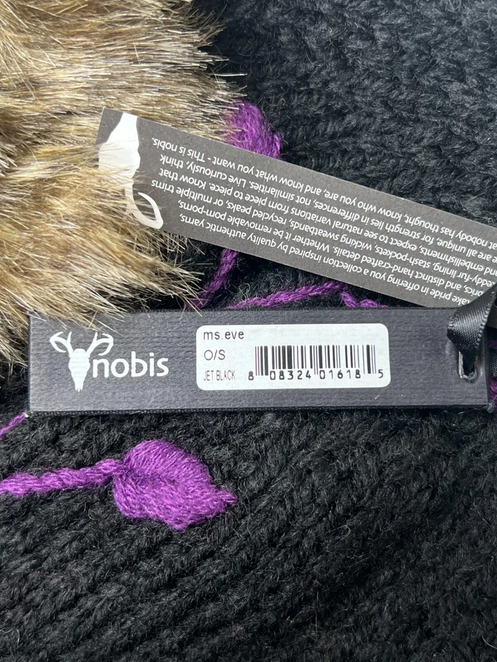 De colección Nobis Ms Eve Gorro Tejido Imitación Fux Oreja Solapa Aviador Sombrero Soldado Gorra Piloto Foto 4 de 4