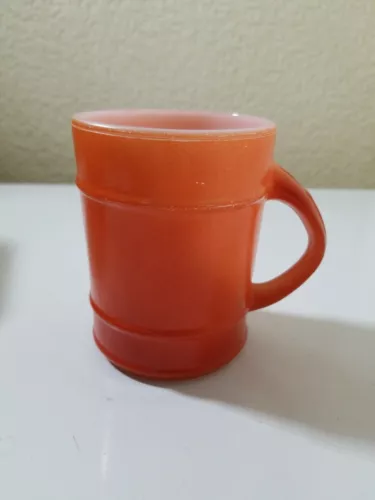  Vintage Brown Fire King Anchor Hocking Coffee Cup Mug Oven Proof Made in USA