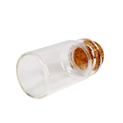 50x Clear Glass Bottles with Cork Stoppers Mini Small Vials Wedding Message Jars - Picture 7 of 12