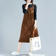 M-XXXL Korean Style Sleeveless Midi Dress Suspender Chic Fashion Wear For Women