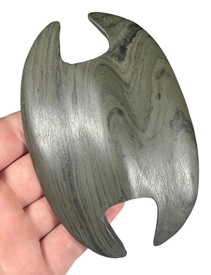 PICTURED Notched Ovate Bannerstone Artifact Ex Davis, Dilley, Ward