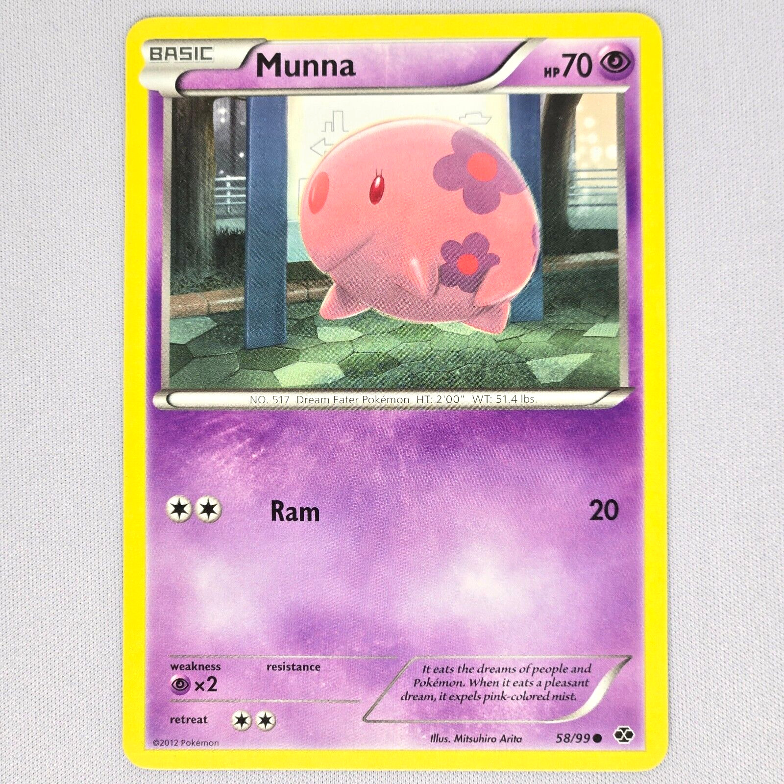 Munna 58/99 Next Destinies Regular Common Pokemon Card TCG English LP