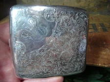 Vintage Art Nouveau George Edwin Walton Silver Cigarette Case, 1905