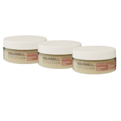 Goldwell Texture Defining Wax 3 x 75 ml mittlerer Halt Set