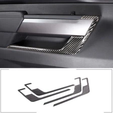 Real Carbon Fiber Door Panel Strip Cover Trim For Toyota Tundra 2022-24