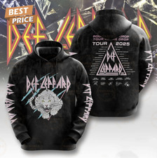 Def Leppard Rock Till You Drop Tour Till We Drop Tour 2025 3D Hoodie