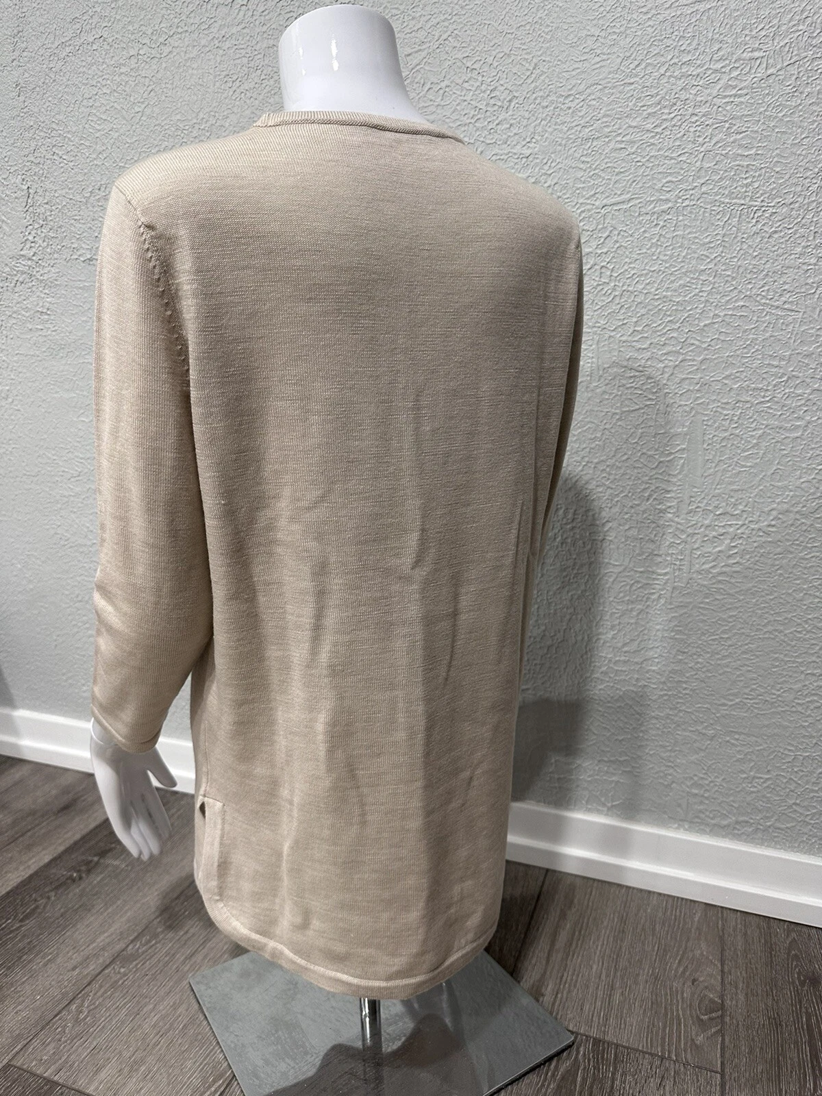 Tunica Tory Burch Hillary bottone oro lana merino nuova con etichette taglia S