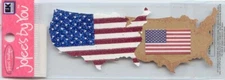 Jolee's by You 3-D non adhesive Patriotic USA MAPS Fast FREE SHIP! 56579