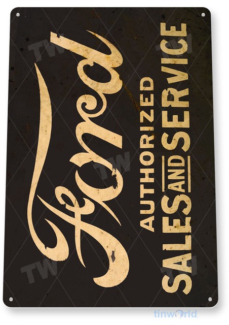 TIN SIGN Ford Sales Service Metal Décor Parts Auto Shop Garage A379 TIN SIGN Ford Sales Service Metal Décor Parts Auto Shop Garage A379