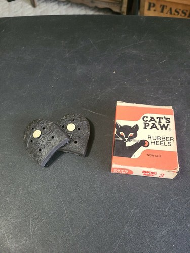 Vintage 1950s? Cats Paw Rubber Heels NoS