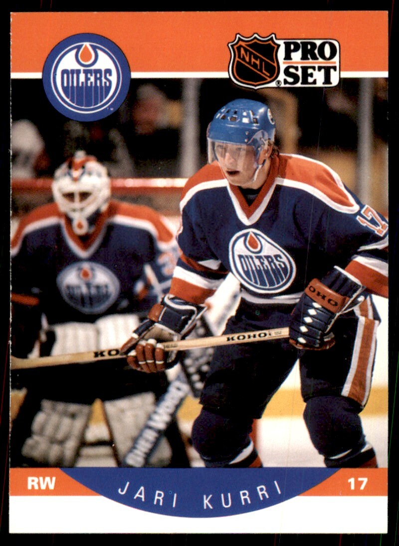 Jari Kurri 1990-91 Pro Set #87B Edmonton Oilers