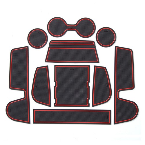Gate Slot Pad fits 2020-2024 Mazda CX-30 CX30 Rubber Non-slip Cup Holder Mats - Picture 8 of 10