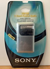 Vintage 1996 SONY POCKET RADIO FM/AM 2 Band Model ICF-S10MK2 BRAND NEW  SEALED