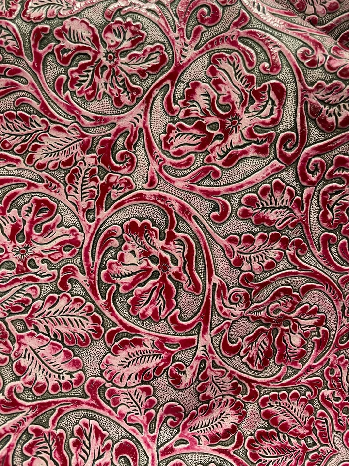 Embossed Leather Cowboy Tool Flamingo, Leather Sheets 8x8,10x8,12x18 Cut to Size - Image 4 of 4