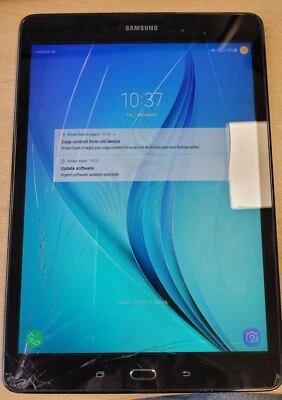 Samsung Galaxy Tab A SM-T555 (4G LTE Cellular) 9.7” 16G (Cracked screen)