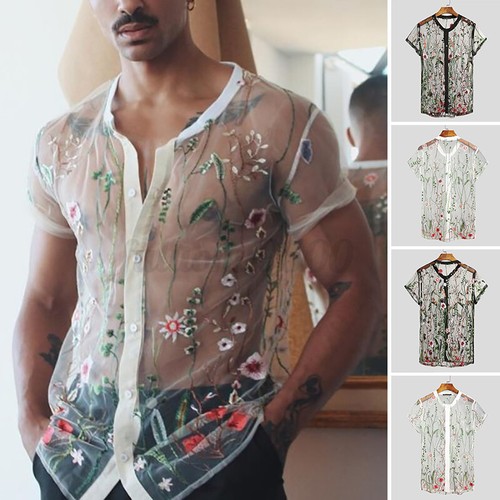 Floral Mesh Shirt 