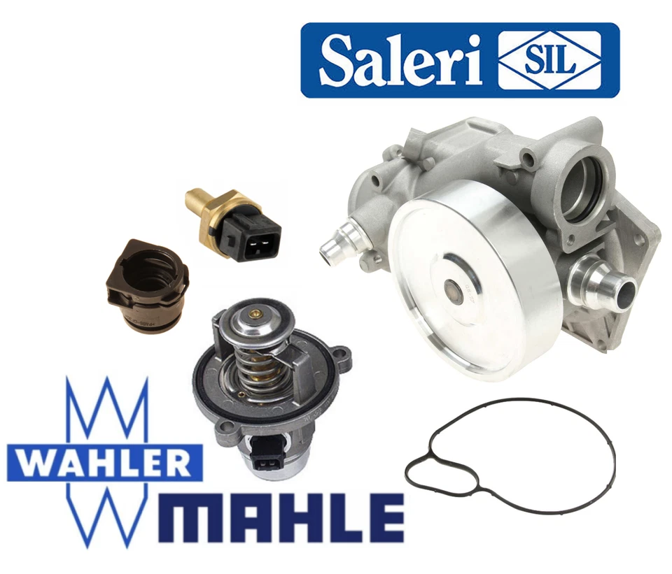 Kit de enchufe sensor termostato bomba de agua OEM Saleri Wahler para BMW 550 650 750 X5 6 Foto 2 de 2