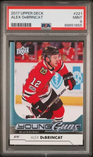 2017 Upper Deck Alex Debrincat #221 PSA 9 Young Guns Rookie RC 