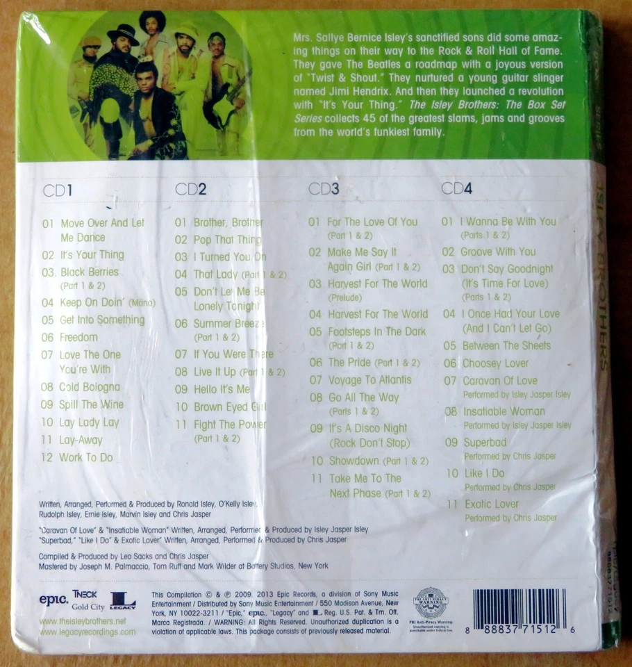 Isley Brothers - The Box Set Series - 4 CDs neu & OVP - Bild 2 von 2