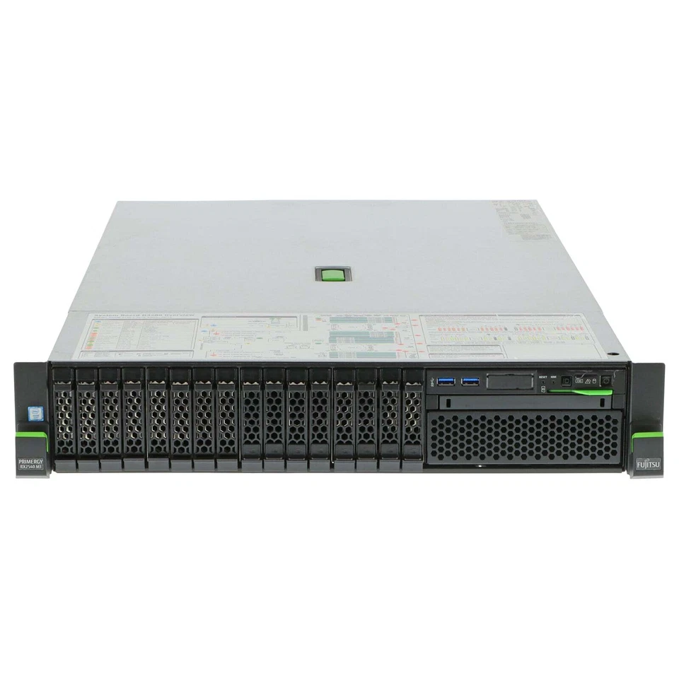 Fujitsu Server Primergy RX2540 M1 6-Core E5-2620 v3 2,4GHz 32GB 8xSFF EP420i