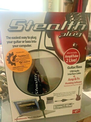 StealthPlug **NEW** IK MULTIMEDIA SP-CABLE-USB-IN USB GUITAR/BASS To ...
