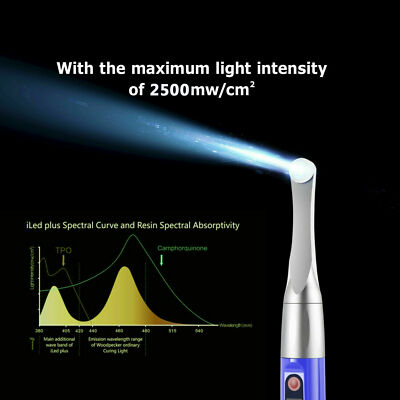 Original Woodpecker Style Dental ILED Wireless Curing Light Lamp 1Sec 2500mW/cm2