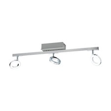 Image of Wall Spot Light Aluminium Chrome Shade Satined Plastic Bulb LED 3x3.2W 2x3.3W