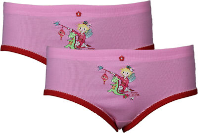 2 Stk.Schiesser Mädchen Slips Slip Hüftslips Prinzessin Lilliefee SP109  Gr. 140