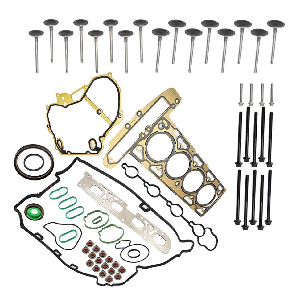 For Chevrolet Equinox 2.4L 2010-13 F13 Head Gasket Bolts & Intake Exhaust Valves - Image 4 of 4